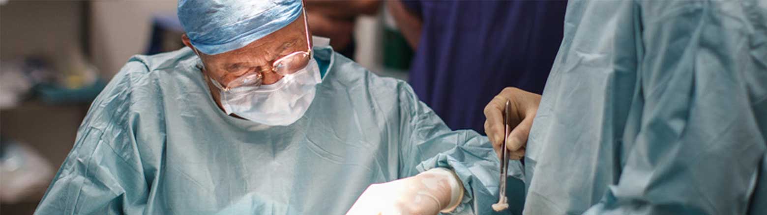 Dr Amar during surgery